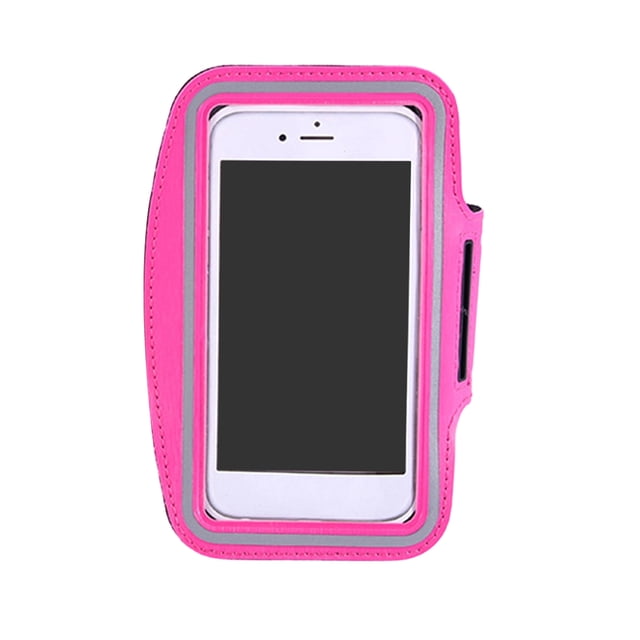 Brazalete deportivo resistente al agua para correr, funda para teléfono, ajustable, con llavero para correr, senderismo y ciclismo.