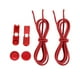 thumbnail image 1 of 1 par de cordones elásticos para zapatillas, sin atar, con cierre elástico rojo, 1 of 9