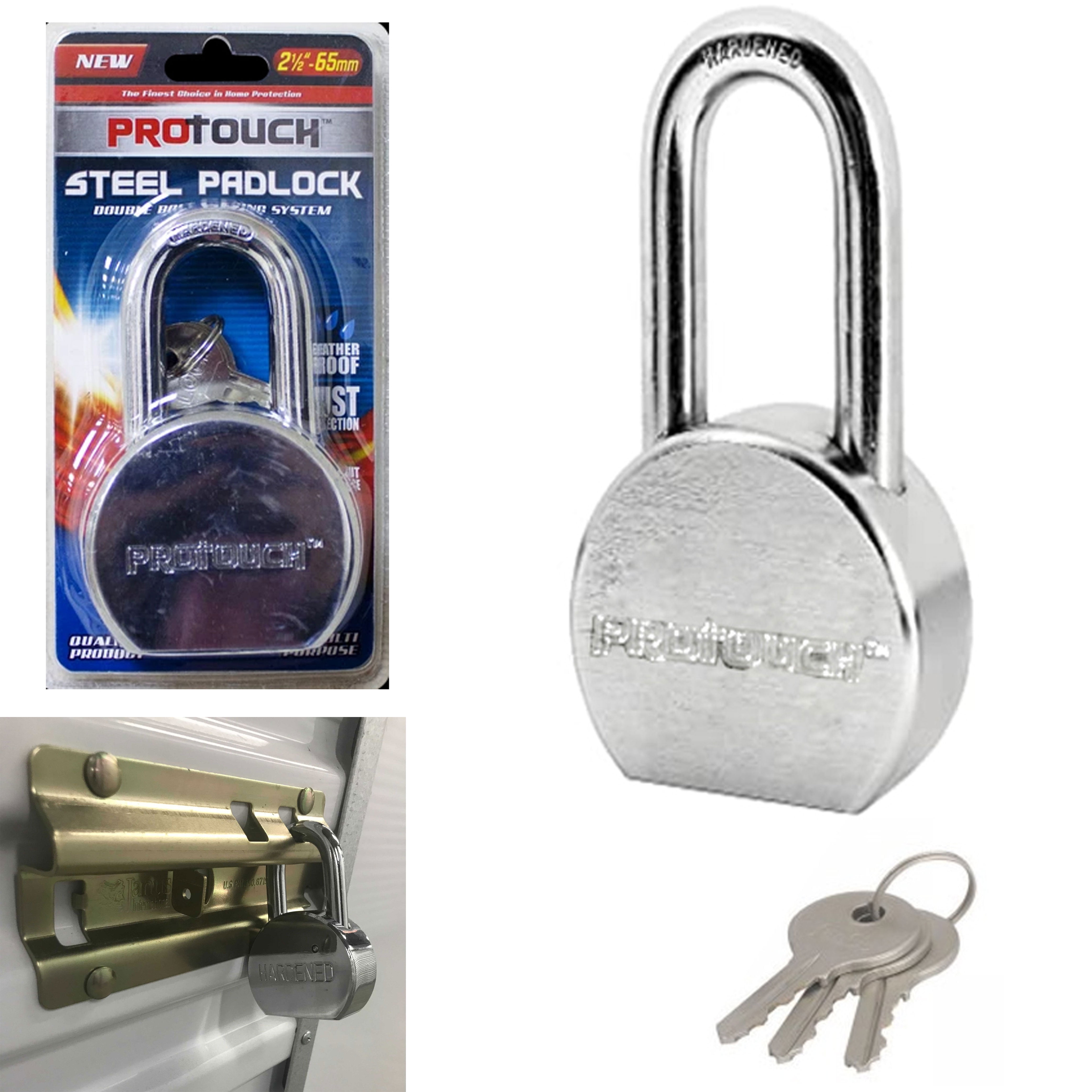 65mm WEATHERPROOF Padlock & Keys HEAVY DUTY Waterproof Outdoor Security Lock 