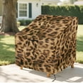 thumbnail image 6 of Renewold Patio Chair Covers Waterproof Dust Proof Stackable Patio Chair Covers Outdoor Lawn Patio Furniture Protection Fits up to 32"W x 35"D x 36"H, Brown Cheetah Print, 6 of 7