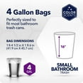 thumbnail image 2 of 4 Gallon Garbage Bags – Small Scented for Bathroom & Bedroom| 720 Count | Twist Tie | Collection | Made in USA, 2 of 4