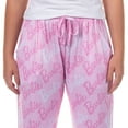 thumbnail image 4 of Barbie Pajamas All Over Logo Design Adult Lounge Sleep Pants, 4 of 7