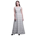 thumbnail image 1 of Bimba Robe de Soirée Sans Manches à Encolure Ronde Imprimée pour Femmes Shibori - Grande, 1 of 5