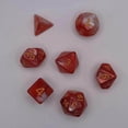 thumbnail image 2 of 7 Pieces Polyhedral Dices Set Durable d10 d12 Board Game Props for Card Game Cafe Red White, 2 of 7