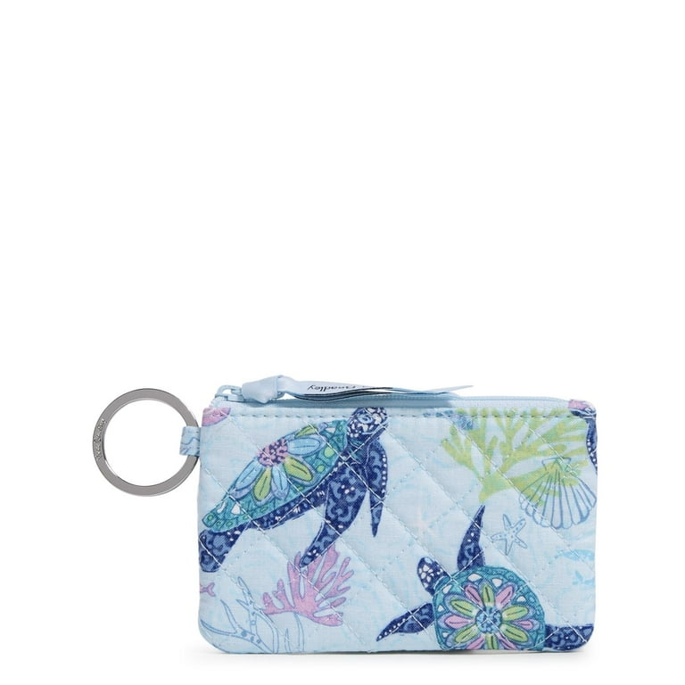 Vera Bradley Women s Recycled Cotton Zip ID Case Turtle Dream Walmart
