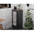 thumbnail image 2 of Palace Imports 100% Solid Wood 16.5" Bathroom Cabinet with Clear Glass Door, 2 of 5
