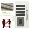 thumbnail image 6 of Dteck for Samsung Galaxy Z Fold 4 Wallet Case with 6 Credit Card Slots and S-Pen Slot,RFID Blocking Multi Card Function Magnetic Clasp Kickstand for Man Women, White, 6 of 7