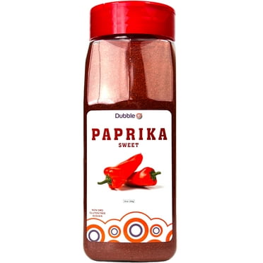 Ground Sweet Paprika Powder Seasoning - 10 oz.  ⦾  Non GMO, Kosher, Halal, and Gluten Free  ⦾  Dubble O Brand