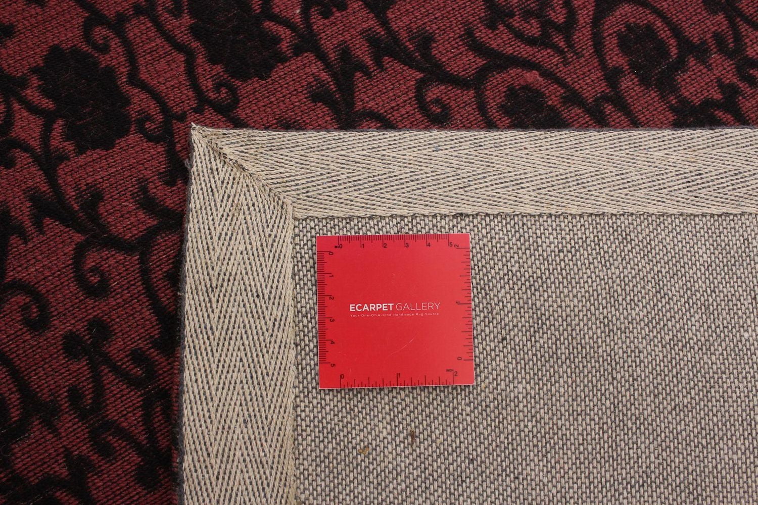 ECARPETGALLERY 4'8" x 6'9" Transitional Collage Handmade Area Rug for Living Room, Dining Room and Bedroom in Black