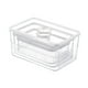 thumbnail image 2 of Contenedor de almacenamiento, organizador de gabinete con tapa, contenedor de almacenamiento de alimentos, refrigerador, organizador de alimentos para 3 piezas, 2 of 9