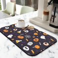 thumbnail image 2 of Exceptional Halloween Diatom Ooze Coffee Dish Mat Fast Drying, High Absorbent Pumpkin Ghost Design for Kitchen 19.5x12in, 2 of 7