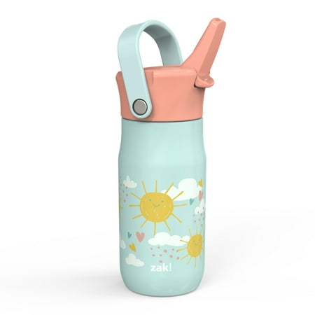 

Zak Designs Zak Hydration 14 ounce Stainless Steel Vacuum Insulated Water Bottle Happy Skies
