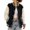 Black, variant on Breezora Women Loose Striped Long Sleeve Button Down Baseball Jacket Rib Cuff with Side Pockets Fall