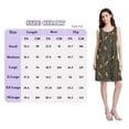 thumbnail image 4 of FORMRS Summer Dress for Women Loose U Neck Sleeveless Midi Beach Sundresses with Pockets, Green Forest Fox Pattern, 4 of 8
