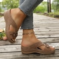 thumbnail image 7 of ShiShine Women Wedge Heel Sandals Slippers Casual Spring Summer Solid Color for Outdoor Indoor Use, 7 of 7