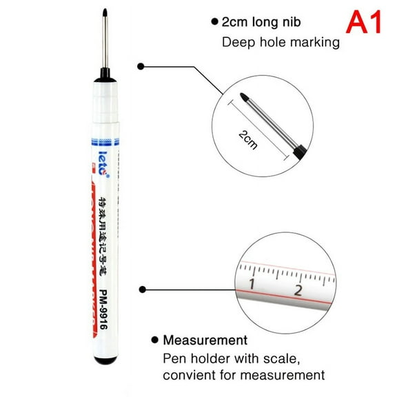 Long Head Marker Pens Bathroom Woodworking Decoration Multi-purpose Pen