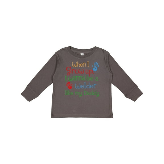 Inktastic Welder Like Daddy Boys or Girls Long Sleeve Toddler T-Shirt