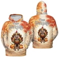 thumbnail image 3 of Happy Thanksgiving Weimaraner Turkey Costume Pumpkins Autumn Leaves All Over Print 3D Hoodie Unisex Merch Hoodies Weim Gray Ghost Dog Lover - 13014, 3 of 6