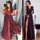 thumbnail image 5 of Vestido de noche de moda de primavera y verano con escote en V profundo y sexy de Wishebay Explosions, 5 of 6