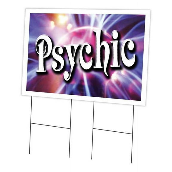 SignMission  24 x 36 in. Yard Sign & Stake - Psychic