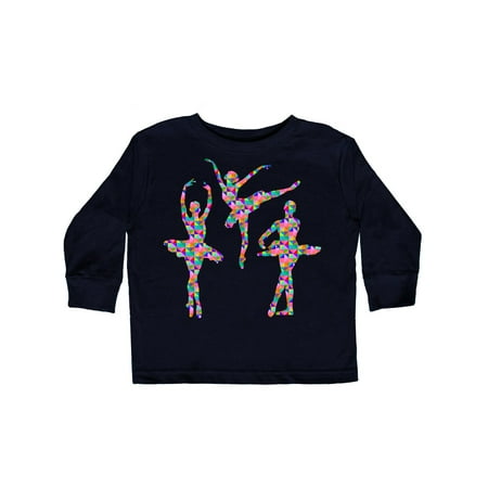 

Inktastic Geometric Pattern Ballerinas Gift Toddler Toddler Girl Long Sleeve T-Shirt