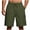 X255-Army Green, variant on Men's Shorts Casual Classic Fit Drawstring Summer Beach Shorts with Elastic Waist and Pockets
