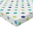 thumbnail image 2 of Ambesonne Vintage Fitted Sheet, Polka Dots Fashion, Twin XL Size, Apple Green Jade Green, 2 of 3