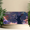 thumbnail image 6 of 1 Pcs 2D Flat License Plate Covers & Frames, A Black Rabbit Among Bubbles For Decorative Front, Waterproof For Decoration Aluminum License Plate Covers & Frames Cover For Men Women, 12" X 6", 6 of 7