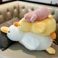 thumbnail image 5 of 1 Piece Cute Yellow Pink Purple Black White Duck Goose Toy Gift For Boys And Girls 30/50cm Long Hair Duck Plush Doll Pillow, 5 of 10