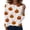 Earthy Yellow, variant on Bexdxz Halloween Long Sleeve Shirts for Women Plus Size Halloween Costumes Woman Funny Pumpkin Crewneck Tops Casual Outfits Earthy Yellow XL