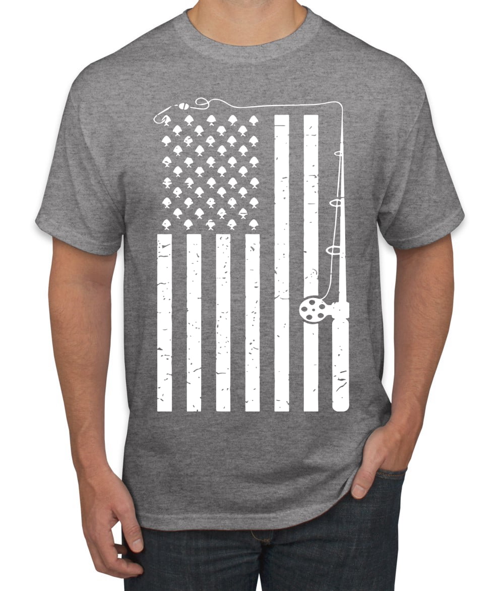 american flag fishing pole shirt