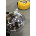 thumbnail image 3 of Snowflake Ball Pendant Ornament With Glass Sphere And Metallic Top For Christmas Tree Decoration, 3 of 3