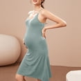 thumbnail image 2 of Womens Maternity Nursing Nightgown Dress Labor Delivery Nursing Pregnancy Bodycon Dresses for Daily Wearing Or Baby Shower, 2 of 7