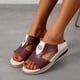 thumbnail image 1 of Sandalias de boca de pez de fondo grueso para mujer Sandalias de cuero floral de metal Wmkox8yii  ytu5841, 1 of 7