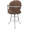 thumbnail image 2 of Swivel Counter Metal Bar Stool 26" - M-70 - Red Fabric- White Frame, 2 of 3