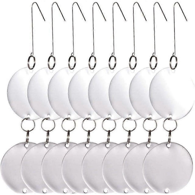 16 Disques Répulsifs pour Oiseaux / CDs en Acier Inoxydable / Réflecteurs Double Face / Répulsifs pour Oiseaux / Colombes / Mouettes / Hirondelles
