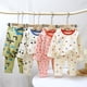 thumbnail image 3 of Conjunto de pijamas de Navidad para niños y niñas, ropa de dormir con cuello redondo y pantalones largos, con dibujos de gatos, para invierno, 3 of 4