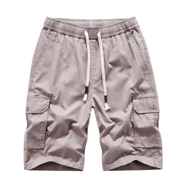 Styesk Mens Shorts Men's Summer Outdoors Casual Overalls Plus Size Have Pockets Drawstring Sport Shorts Pants