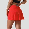 thumbnail image 2 of Falda de tenis plisada colorida para mujer, falda corta deportiva de secado rápido antiexposición, falda de yoga para golf, 2 of 6