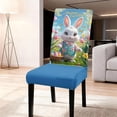 thumbnail image 4 of Antqov Easter Chair Covers Washable Bunny Eggs Chair Slipcovers Protector Removable Easter Dining Chair Covers for Party Holiday Kitchen Home Decorations, 4 of 6