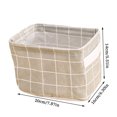 thumbnail image 4 of Laundry Bag Waterproof Clothes Organizer Box waterproof laundry Cloth Cargo Holder Portable Multi-Purpose Storage Box, Gray Plaid, 4 of 7