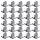 thumbnail image 4 of 100 pinzas para mechas de velas, soportes de madera, bases metálicas, sujetadores para velas, color plata, 4 of 8