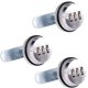 thumbnail image 1 of Combinación - Perno de 3 cm/1,18 pulgadas Cerraduras de seguridad con palabra de aleación de zinc Código de cromo brillante para gabinete de caja (3 piezas) (Plata) brillar Electrónica, 1 of 5