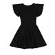 thumbnail image 2 of Vestido ajustado y acampanado de crepé bar III para mujer negro mediano, 2 of 2