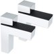 thumbnail image 1 of Soporte para estante de vidrio de 2 piezas, ajustable y adaptable, soporte para estante de 2 a 29 mm de grosor para baño, montaje en pared con tornillos, acabado de cristal, 1 of 3