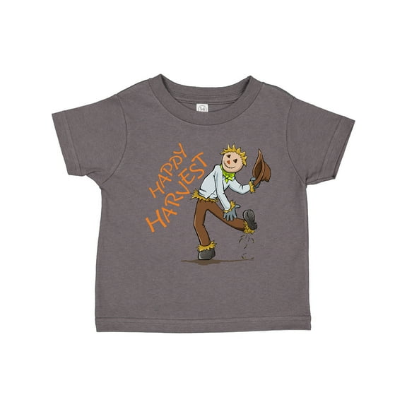 Inktastic Happy Harvest Scarecrow Boys or Girls Toddler T-Shirt