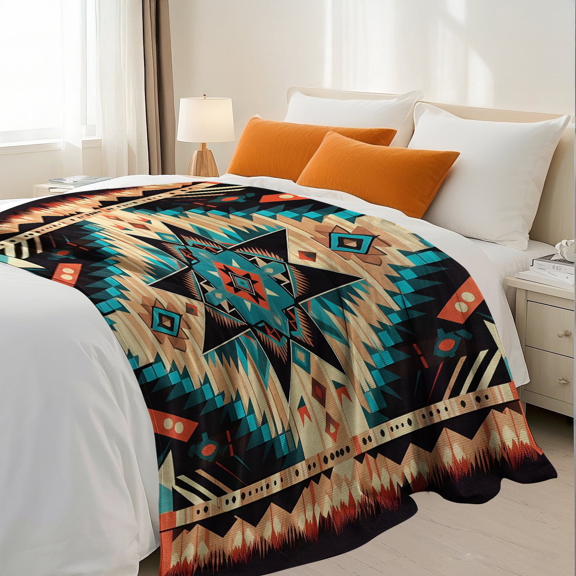Flannel Fleece Throw Blanket Bed Blanket, Lightweight Cozy Plush Blanket for Sofa Couch,50"X60"