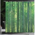 thumbnail image 4 of Ambesonne Asian Themed Shower Curtain, Green Wild Exotics, 69"Wx75"L, Green, 4 of 5