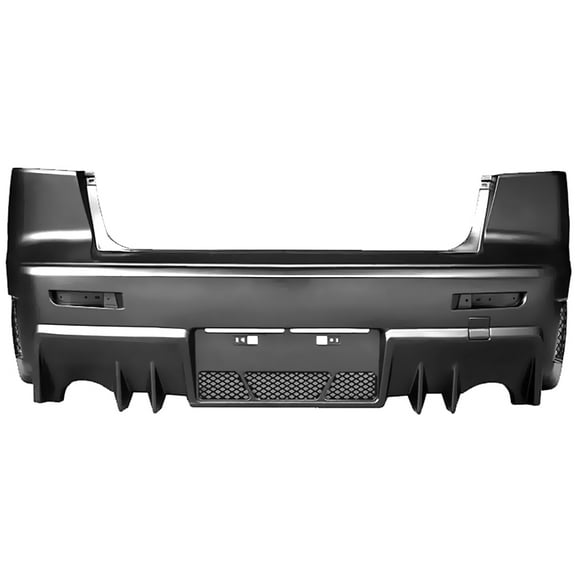 Ikon Motorsports Compatible with 08-15 Lancer FQ FQ440 Style Rear Bumper Cover Conversion - PP Polypropylene