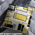 thumbnail image 2 of Manfei Geometry Buffalo Sewing & Crafting Fabric (5 Yards), Yellow Gray Black Grid Home Decor Fabric by the Yard, Modern Aesthetic Fabric by the Yard, Luxury Living Room Decoration, 2 of 6